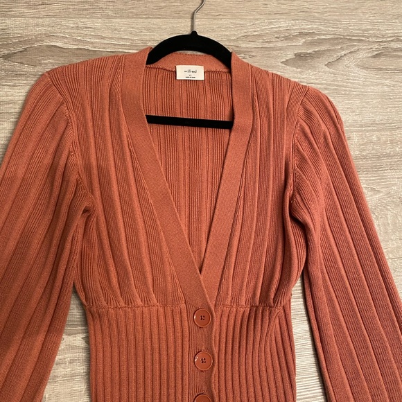 Wilfred plunge front cardigan - Picture 2 of 5